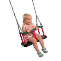 Сидіння для гойдалки прогумоване на ланцюгах